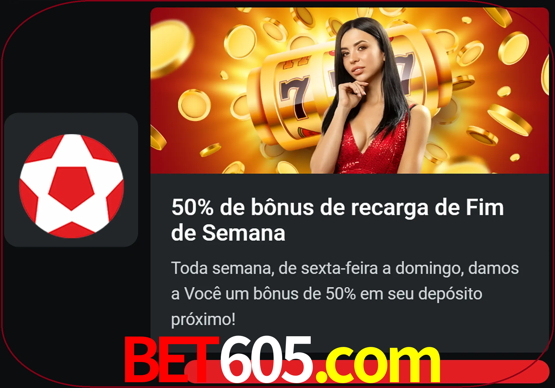 Volte a cada semana para receber novos bônus em dinheiro.